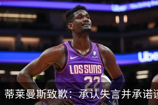 蒂莱曼斯致歉：承认失言并承诺谨言慎行
